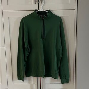 J. McLaughlin Forest Green Zip-Up Sweater